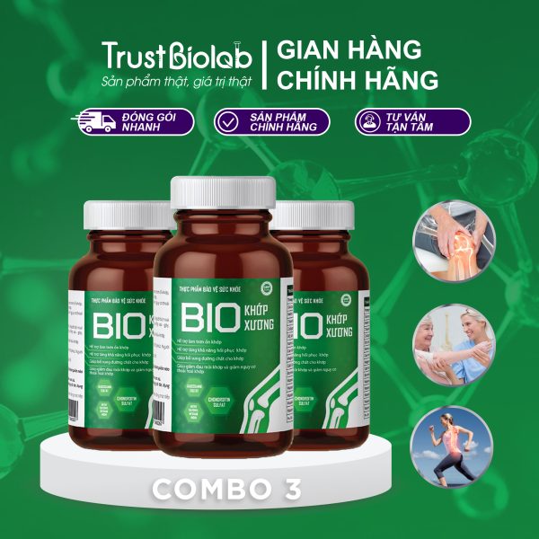 Bio XƯƠNG KHỚP Bổ sung dưỡng chất cho khớp, Hỗ trợ làm trơn ổ khớp, giảm đau mỏi khớp, tăng khả năng phục hồi, giảm nguy cơ thoái hóa khớp