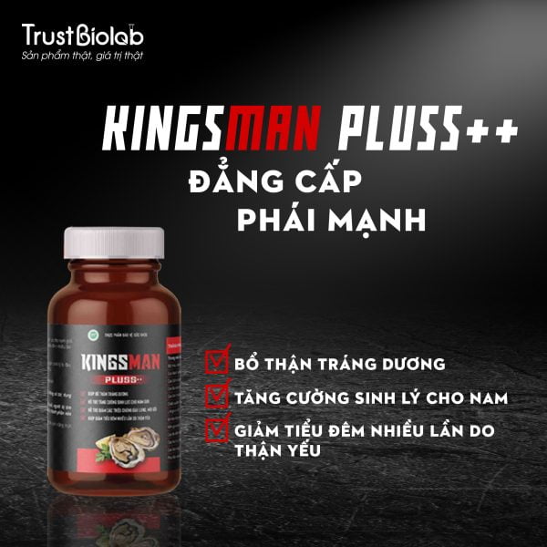 KINGSMAN Pluss++ Thực phẩm bảo vệ sức khỏe, Tăng cường sinh lực cho nam giới