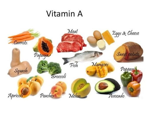 Khô hạn nên ăn những thực phẩm chứa nhiều vitamin A