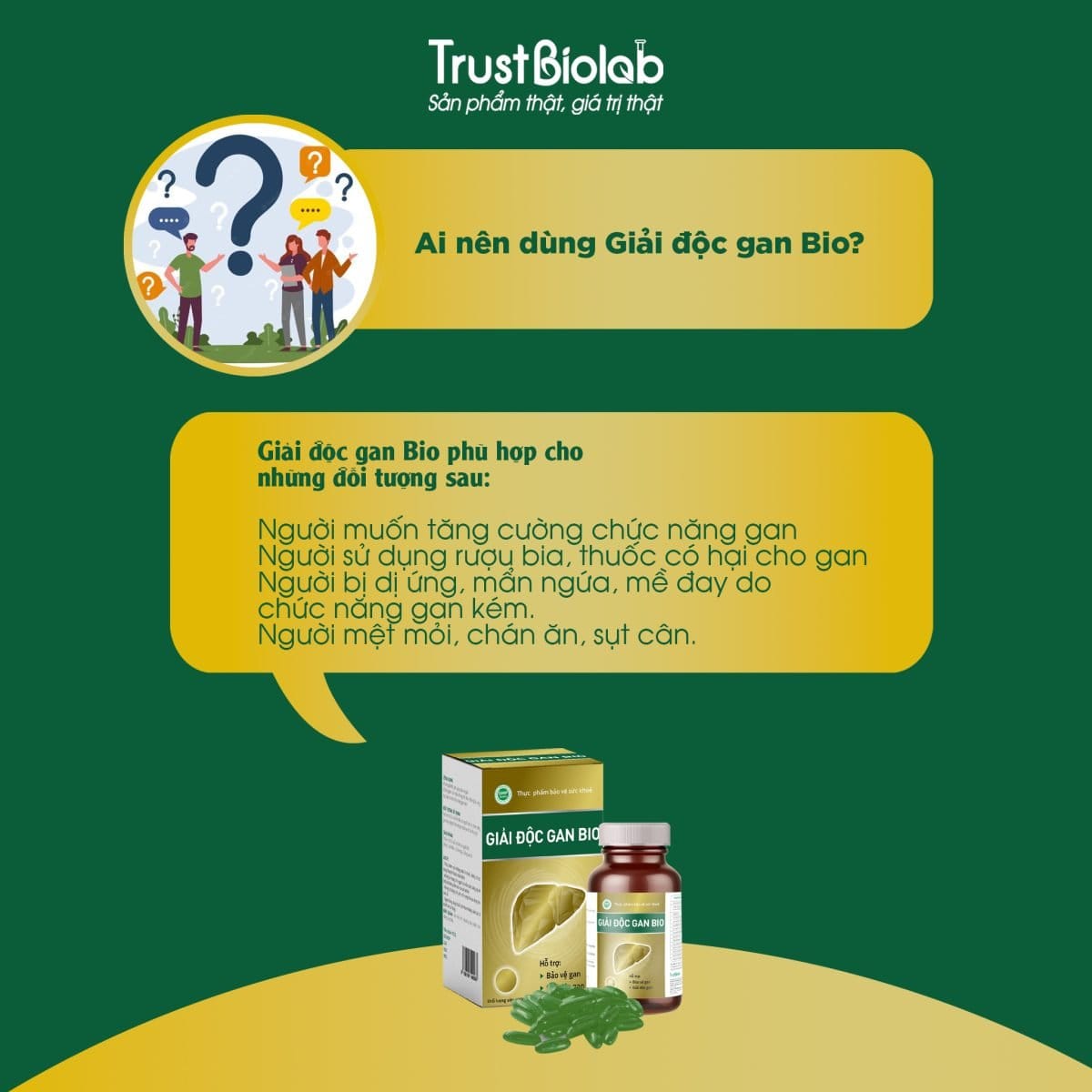 Thực phẩm bảo vệ sức khỏe GIẢI ĐỘC GAN Bio Hỗ trợ giải độc gan, bảo vệ gan, tăng cường chức năng gan