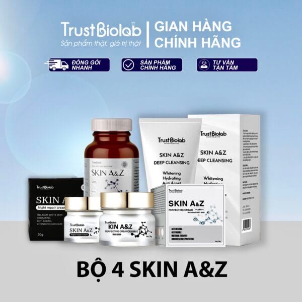 Kem dưỡng ngày Skin A&Z Perfecting cream Pluss++ Giúp làm mờ các vết nám, thâm, tàn nhang, đồi mồi, nếp nhăn và các dấu hiệu lão hóa trên da. Tăng cường dưỡng chất, giúp cải thiện độ đàn hồi của da, giúp da trông đều màu sáng hồng rạng rỡ. Bảo vệ da