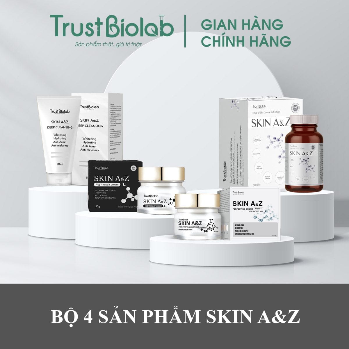 KEM DƯỠNG DA BAN NGÀY SKIN A&Z Perfecting cream Pluss++ Dưỡng da sáng hồng, làm mờ các vết nám, thâm, tàn nhang, đồi mồi, nếp nhăn và các dấu hiệu lão hóa trên da.